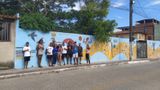 Instalação foi produzida por moradores, estudantes e participantes de ações do Cras de Santo Antônio, em Vitória