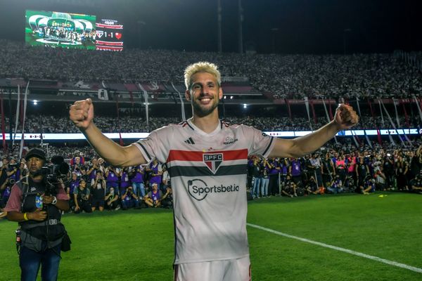 Elenco do São Paulo comemora título da Copa do Brasil no Morumbi por Paulo Souza/Divulgação