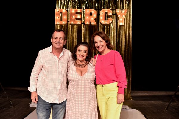 Fernando e Katia Cardoso e a atriz Grace Gianoukas