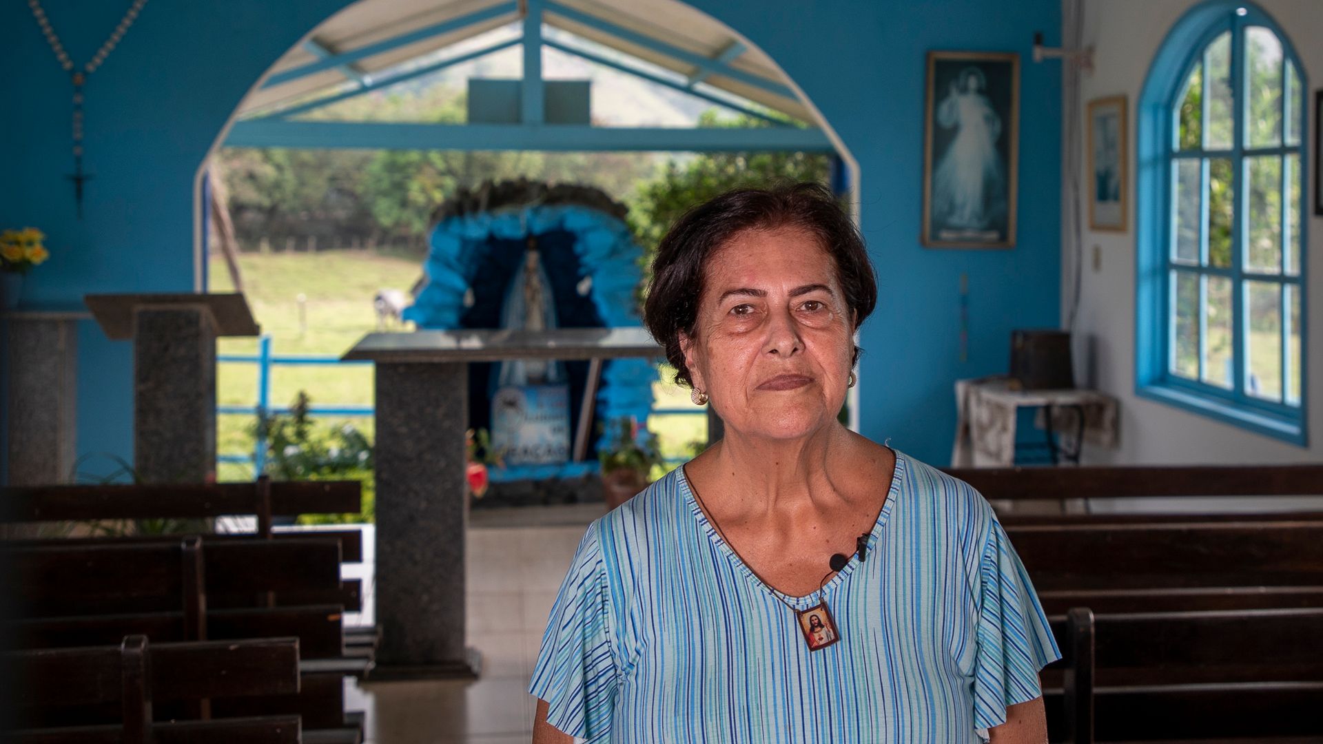 Marília Pupe. Casa de Oração Rainha da Bênção, em Aroaba (Muribeca), Serra Sede