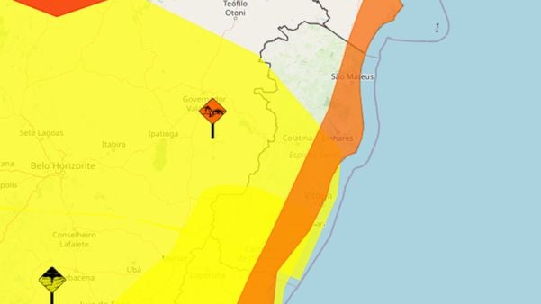 Inmet emite quatro alertas para o Espírito Santo