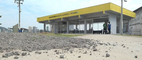 Brita na estação da Prainha, em Vila Velha