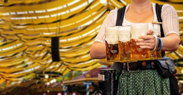 Cerveja na Oktoberfest, em Munique