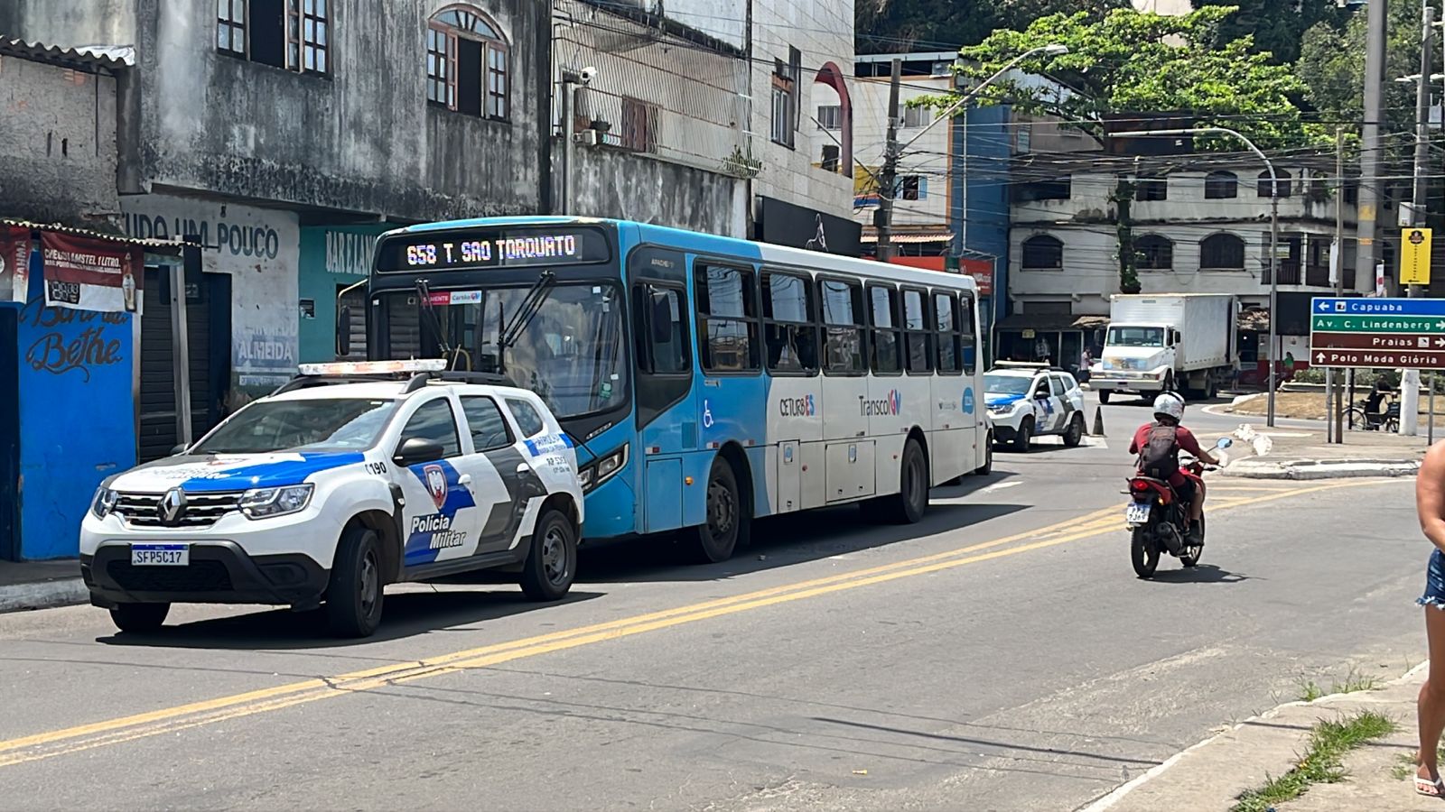 Clima ficou tensão na região de Ilha da Conceição na manhã desta segunda-feira (2)