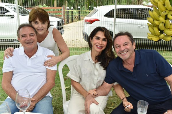 Solange Lube e Sergio Almenara e Adriana e Harley Almenara