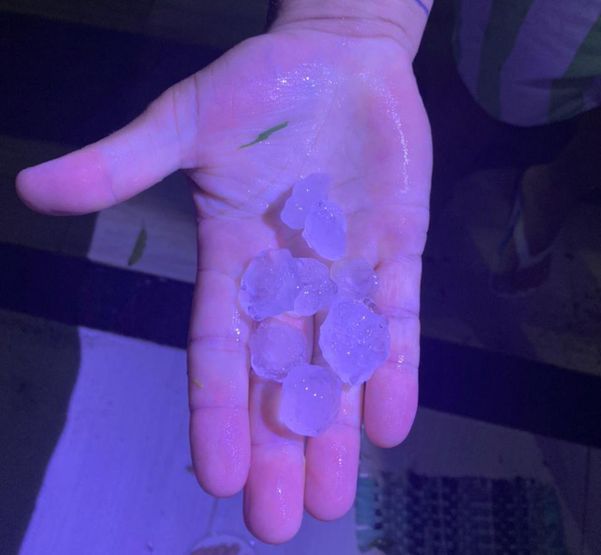 Chuva de granizo assusta moradores do interior de Nova Venécia por Redes sociais