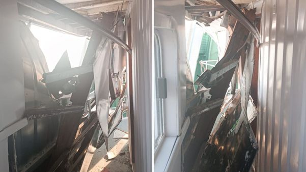 Situação em que ficou barco onde estava capixaba que morreu no Amazonas