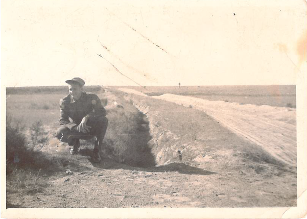 David Faldini durante o tempo em que atuou na Faixa de Gaza, em 1960 por Arquivo pessoal