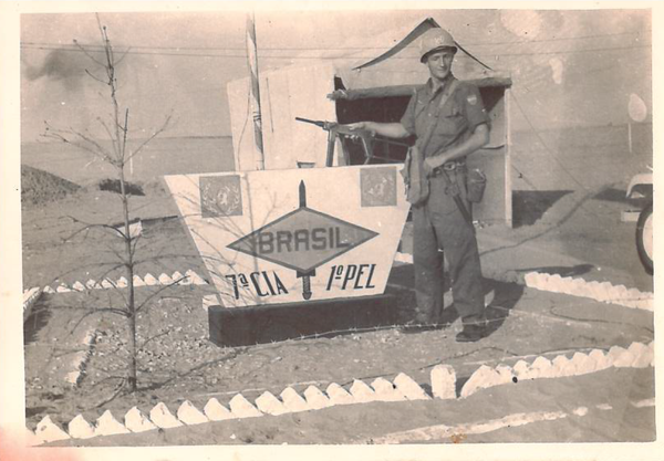 David Faldini durante o tempo em que atuou na Faixa de Gaza, em 1960 por Arquivo pessoal