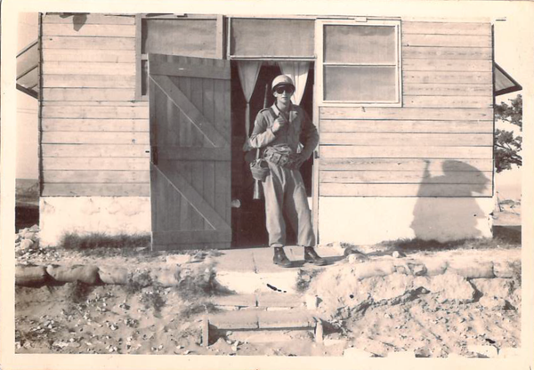 David Faldini durante o tempo em que atuou na Faixa de Gaza, em 1960 por Arquivo pessoal