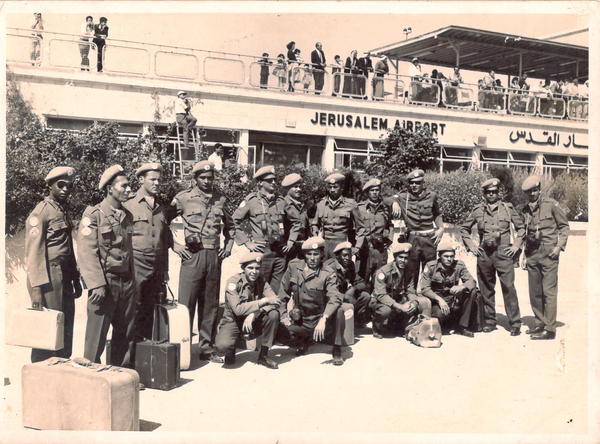 David Faldini durante o tempo em que atuou na Faixa de Gaza, em 1960