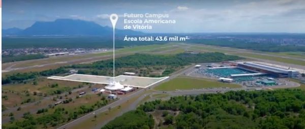 Área do Aeroporto de Vitória que vai funcionar a Escola Americana de Vitória