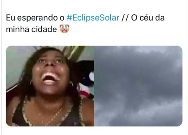 Chuva rouba a cena em Marabá e eclipse vira meme nas redes sociais