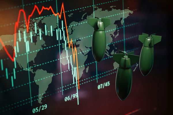 Guerra, investimentos, economia global, mercado, conflito