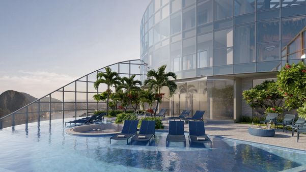 Una contará com piscina infinita no 35º andar