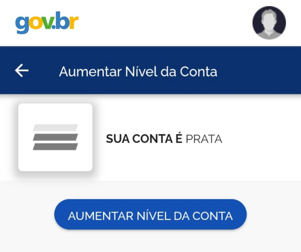 A conta prata é o nível intermediário que possui mais vantagens no perfil da conta gov.br 