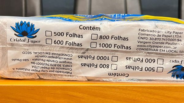 Embalagens não possuíam especificações sobre metragem