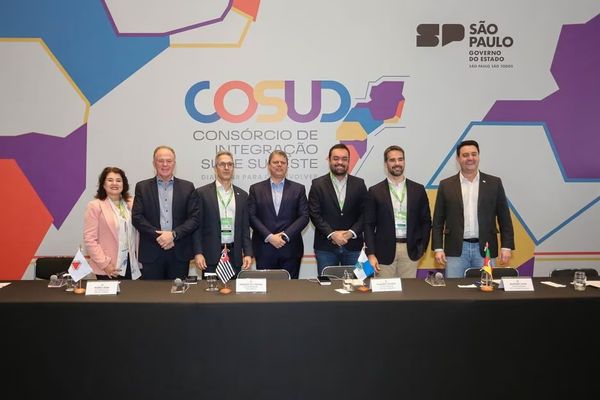 Encontro de governadores do Sul e Sudeste em reunião do Cosud, no Palácio dos Bandeirantes, em São Paulo. 