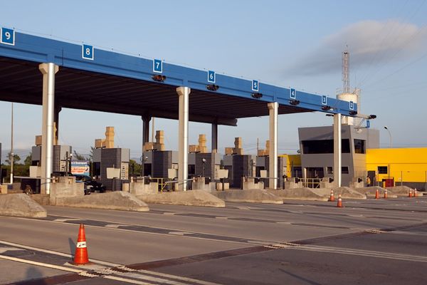 Pedágio na Rodovia do Sol, em Guarapari