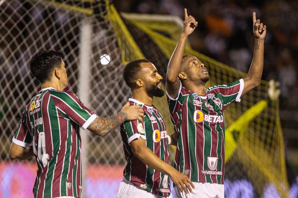 Keno marcou dois gols na vitória do Fluminense sobre o Goiás