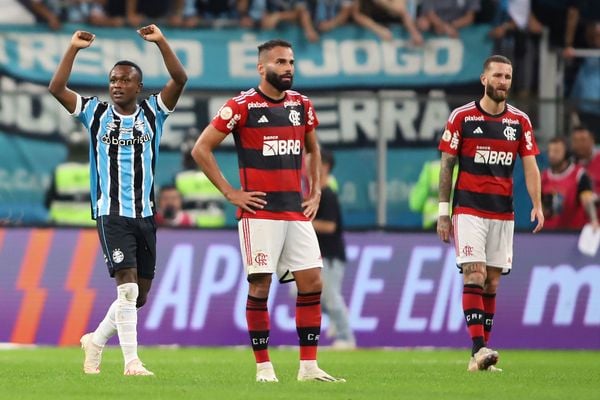 Nathan Fernandes marcou o segundo gol da vitória do Grêmio sobre o Flamengo