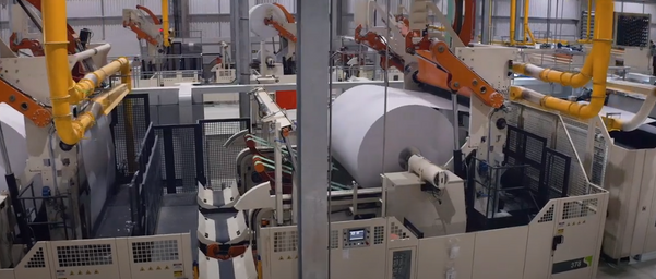 Fábrica de Cachoeiro de Itapemirim da Suzano bate recorde de produção de papel higiênico