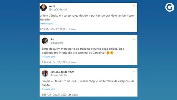 Motoristas e passageiros encontram lentidão no trânsito em Carapina, na Serra