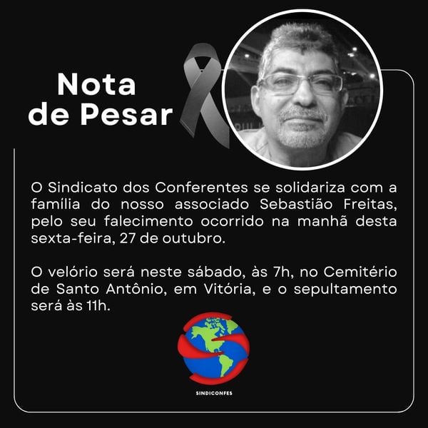 Sindicato dos Conferentes lamenta morte de trabalhador