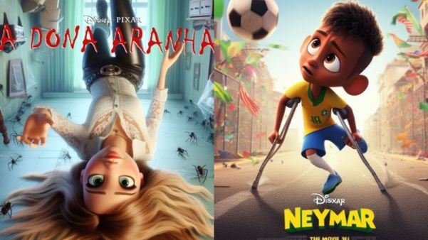 Internautas fizeram até versões da música de Luísa Sonza e de Neymar usando a IA que transforma pessoas em animações da Disney/Pixar