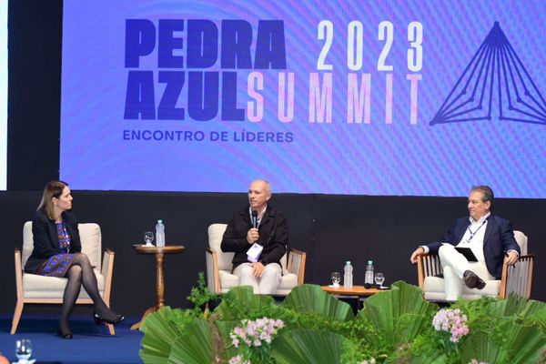 Natalia Renteria, da Biomas, o ex-governador do ES Paulo Hartung e o agroambientalista Marcello Brito falaram sobre as oportunidades para o ES com a descarbonização por Carlos Alberto Silva