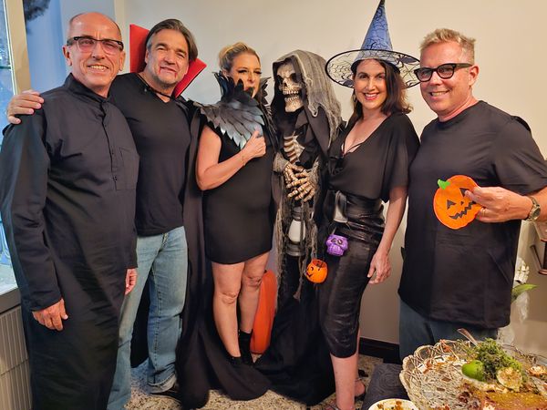 Léo Bahia, Zeller Bernardino, Stella Miranda, Renata Rasseli e André Hees