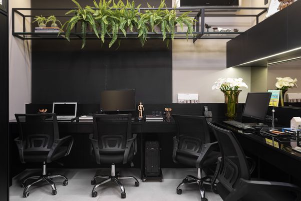 Modenesi mostra que é possível obter um equilíbrio entre o conforto que a biofilia traz e as tecnologias que levou para o dia a dia do seu escritório