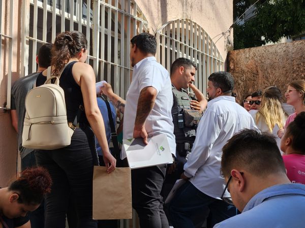 Polícia Militar vai ao local registrar ocorrência a pedido dos servidores da saúde