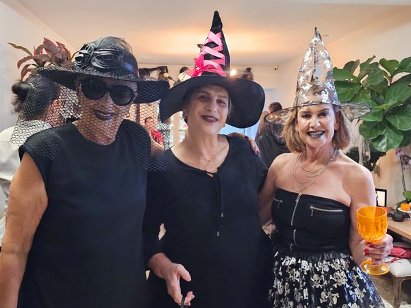 Simone Rizk , Graça Fraga e Doris Carvesan