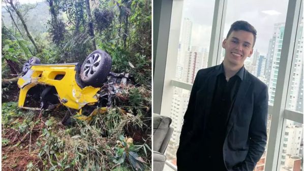 A vítima foi arremessada do carro. O corpo só foi localizado e retirado do local 12 horas após o acionamento dos bombeiros, pois estava em um local de difícil acesso
