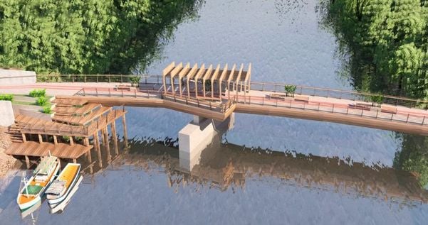 Nova Ponte da Madalena vai ter mirante, deque e iluminação especial