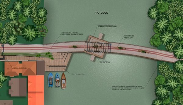 Nova Ponte da Madalena vai ter mirante, deque e iluminação especial