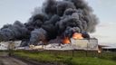 Incêndio na fábrica da Cacau Show em Linhares(Foto Leitor)