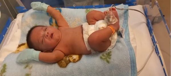 Rhuan recebeu alta médica no Hospital Infantil de Cachoeiro de Itapemirim por Divulgação/ Hifa 