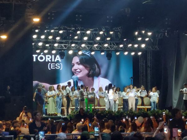 Michelle Bolsonaro em evento do PL Mulher em Vitória