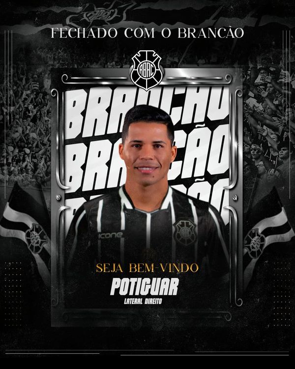 Augusto Potiguar é o novo reforço do Rio Branco