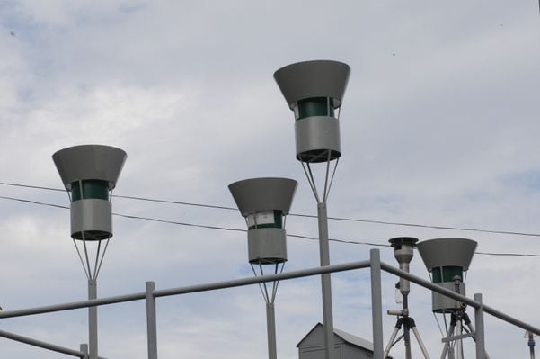 Estação de monitoramento do ar na Enseada do Suá, em Vitória