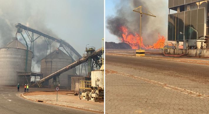 Fogo está restrito aos silos de biomassa, onde os bombeiros estão focados em realizar o resfriamento; não há previsão para o encerramento dos trabalhos dos militares