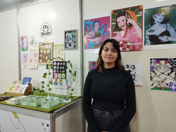  Ilustradora Emanuelly Sena expõe seu trabalho na Expo Favela