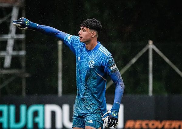 Lucas Fonseca atuando pelo Sub-20 do Flamengo