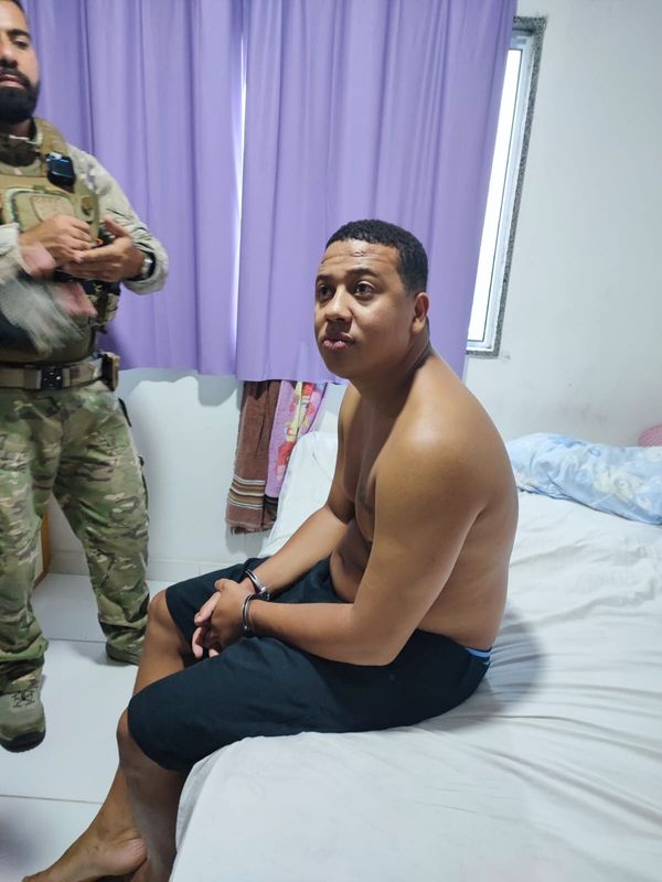 Prisão de Luan Gomes Faria, um dos "Irmãos Vera", na lista dos traficantes mais procurados do ES por Divulgação | Polícia Civil