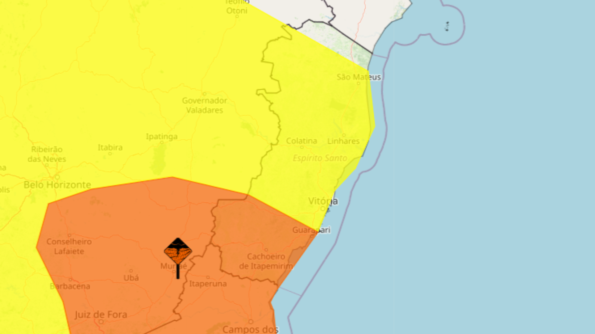 A Gazeta Es Recebe Dois Alertas De Perigo Para Chuva Intensa Ventos E Raios 