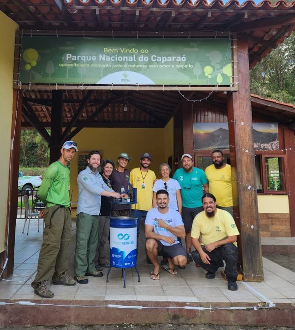 Iniciativa no Parque Caparaó recicla cartuchos de gás utilizados por campistas