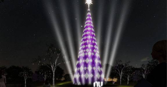 Nubank patrocina árvore de Natal do Parque do Ibirapuera