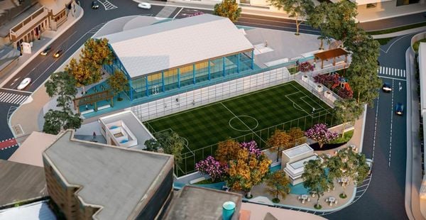 Perspectiva do Complexo Esportivo Hugo Viola, que será construído em Jardim América, Cariacica